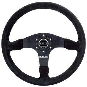 sparco 正規品 スパルコ ステアリング R345 ブラックレザー・ブラック