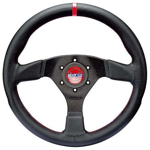 正規品 sparco スパルコ ステアリング R383 CHAMPION 330mm レッドステッチ...
