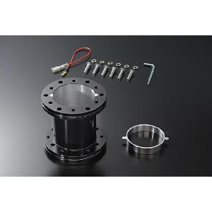 JDM アルミロングボススペーサー 80mm ブラック ステアリング