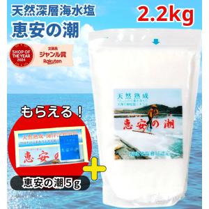 恵安の潮 天然深層海水塩 2.2kg×2袋セット 恵安の塩 お徳用パック 衛生