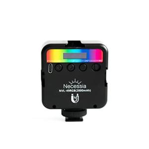 [Amazon限定ブランド] Necessia RGB撮影ライト LEDビデオライト RGBモード359色 CCTモード2500-9000K Typeの商品画像