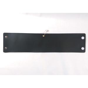 w-10-5 ビニール製腕章　黒無地　5枚セット　３８０Ｘ９０mm　ボタン式　安全ピン付き