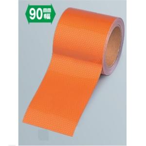 ���P�x���˃e�[�v�@�I�����W���n�@��90mm�~����10m�@374-81