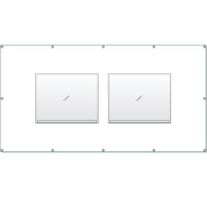 ���O�^�H���Ǘ��[���[�V�[�g�@�t�F���X�|�P�b�g�@400�~500�W�� 2���p�@900�~1740mm 383-751