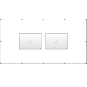 ���O�^�H���Ǘ��[���[�V�[�g�@�t�F���X�|�P�b�g�@A3���~�l�[�g�W�� 2���p�@900�~1740mm 383-771