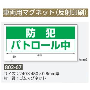 ユニット 防犯パトロール車両用マグネット 反射 見回り 巡回｜anzen-signshop