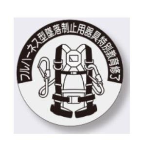 ヘルメット用ステッカー　フルハーネス型墜落制止用器具使用作業特別教育修了シール