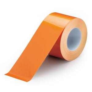 ユニフィットテープ 「橙色」屋内床貼り用テープ（強粘着タイプ）　863-649 100mm幅×長さ10m｜anzen-signshop