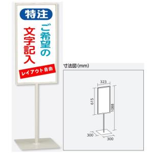 ��������W���p�X�^���h�@H600�~W300mm�@�����^�\���W���@�Жʕ\���@ �����p�@868-27