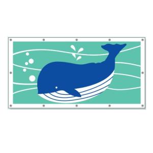 フェンスシート　安全水族館 10枚セット　ガードフェンス用　イメージアップ用品 900×1740mm 930-14