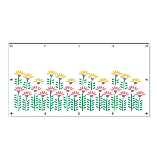 フェンスシート　フラワープロムナード2 10枚セット　ガードフェンス用　イメージアップ用品 900×...