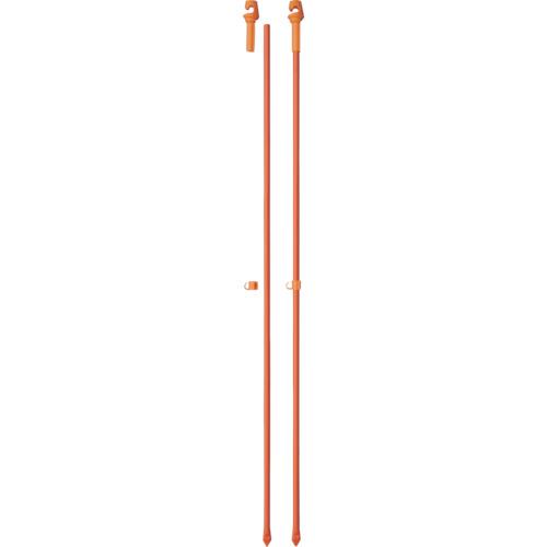 オレンジロープ支柱　鋼製パイプ　通せん棒　L＝1250　１０本　5401