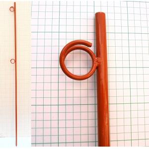 オレンジ鉄筋杭K　鉄筋丸棒　鉄杭　２段　L＝1500mm　１０本セット