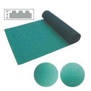 B山ゴムマット　ゴムグリーンマット　タテ筋・ヨコ筋　1m×10m巻