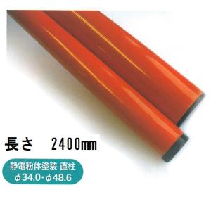 ミラー取付金具用　直径34.0mm　長さ　240cm スチールパイプ ナック・ケイ・エス(大型商品/個人宅配送不可)