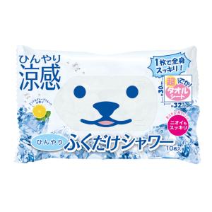 熱中症対策用品 ひんやりふくだけシャワー ミント・グレープフ...