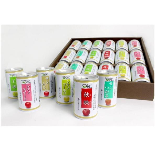 長野興農 信州りんごジュース6種詰め合わせ 90缶【1ケース18缶 (160g/缶)×５ケース】