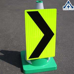 安全サービスｙahoo 店 コーン用反射矢印板 コーン用ステッカー 看板 Yahoo ショッピング