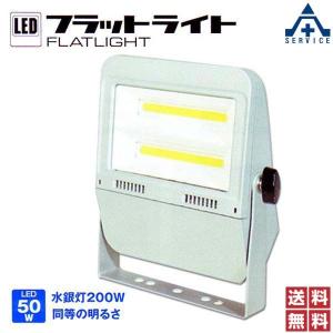 日動工業 LED投光器 フラットライト 50W (昼白色)LEN-F50D-SL-50K (メーカー直送/代引き決済不可)作業灯 作業用ライト 照明 ハンディライト 防災 NICHIDO｜anzenkiki