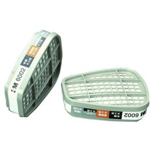 吸収缶 コンビネーション用  3M スリーエム 有機ガス ハロゲンガス 亜硫酸ガス 酸性ガス 6002 防毒マスク 6000 用 2個 1組