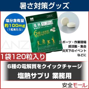 6種の電解質を瞬間チャージ！ 塩熱サプリ 業務用 HO-113A(1袋約120粒入り)｜anzenmall