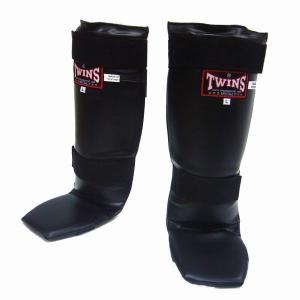 新 TWINS ツインズ 本革製 キックボクシング レガース レッグガード