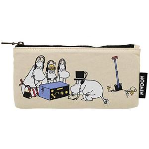 サンスター文具 ムーミン ポーチ スリム型綿ポーチ ベージュ