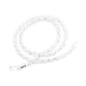 正式的 日常を彩る 素敵な海外輸入品をお届けいたします 新品 スターリングシルバー5 Mmダイヤモンドカットロープチェーンネックレス 長さ16インチ 18インチ インチ 22インチ 24インチ 30インチ レディースアクセサリー International Moduling Com