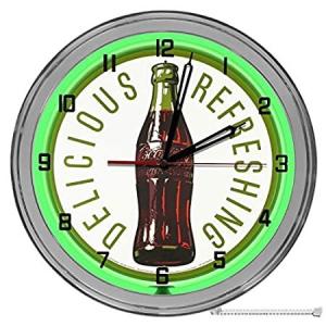 ［新品］Decorative Concepts Vintage Coke Coca-Cola Sign 16" Light Up Green Neon Clo