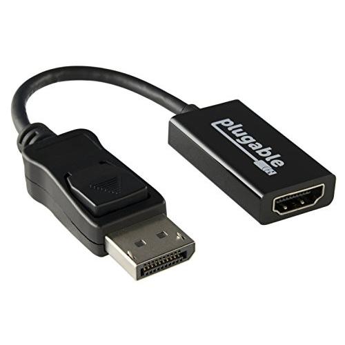 Plugable DisplayPort - HDMI 変換アダプター、アクティブ HDMI 2.0...