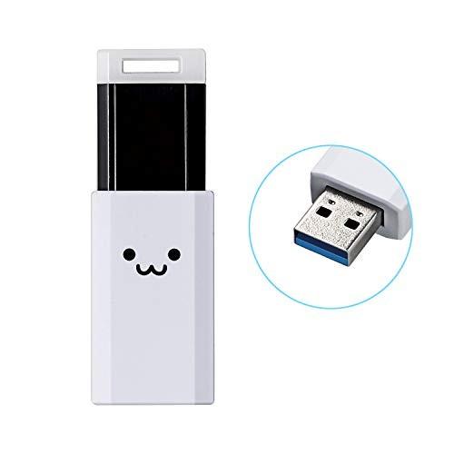 エレコム USBメモリ 64GB USB3.1 &amp; USB 3.0 ノック式 ホワイト MF-PKU...