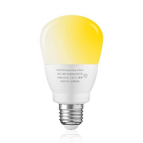 VENTOTA LED電球 60w形 E26口金 調光 調色リモコン式電球 直径67mm 昼光色 昼...