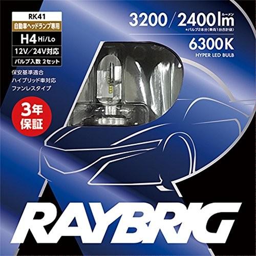 RAYBRIG(レイブリック) ヘッドランプ用 LEDバルブ 12V/24V兼用 H4 6300ケル...
