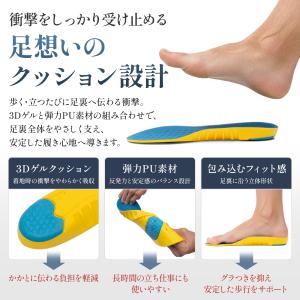 インソール 1セット 衝撃吸収 疲れにくい 靴...の詳細画像3