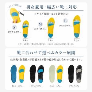 インソール 1セット 衝撃吸収 疲れにくい 靴...の詳細画像5