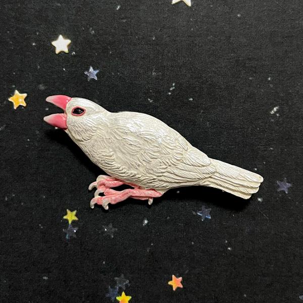 ブローチ 白文鳥 Palnart Poc パルナートポック 小鳥 PB166 送料200円 1万円以...