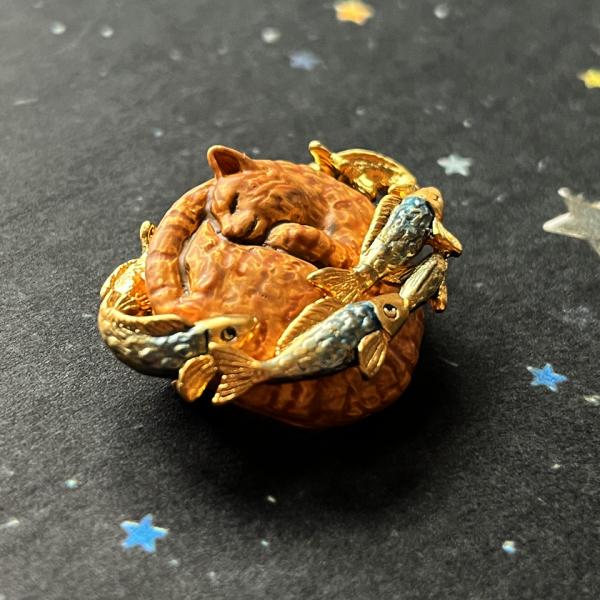 新商品 ブローチ 土星上の夢ブローチ(ボス)  Palnart Poc パルナートポック 4F 猫ね...
