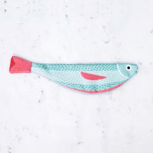 販売終了■おさかなポーチ 青魚 DON FISHER ドンフィッシャー VERDIN 地中海のさかな 輸入雑貨 ブルー ピンク 送料200円 1万円以上送料無料