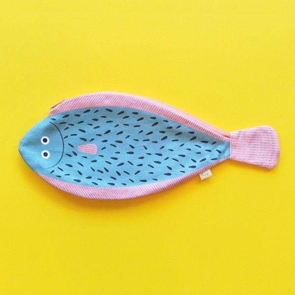 おさかなポーチ ヒラメ DON FISHER ドンフィッシャー SOLE お魚ポーチ 輸入雑貨 ピン...