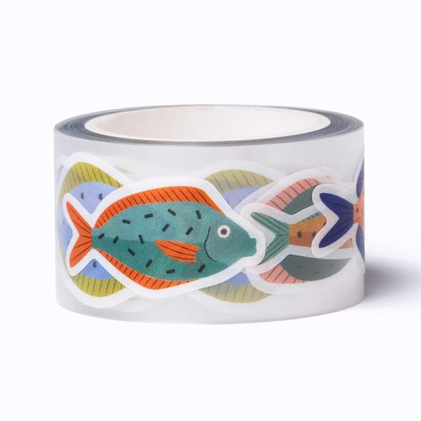 販売終了■おさかなマスキングロールステッカー DON FISHER Washi tape stick...