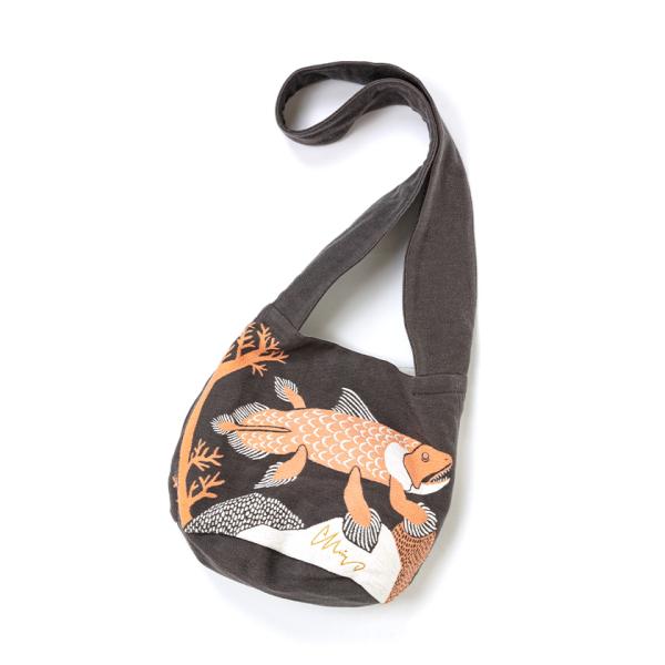 再入荷 ショルダーバッグ シーラカンス moritaMiW 綿100% 海林を愉しむシーラカンス 送...