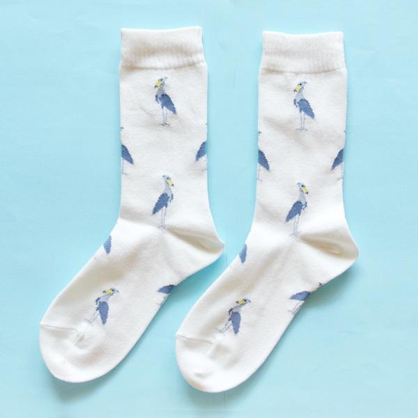 在庫限り 靴下 ハシビロコウ ホワイト 23-25cm Mサイズ レディース Miita ミータ 送...