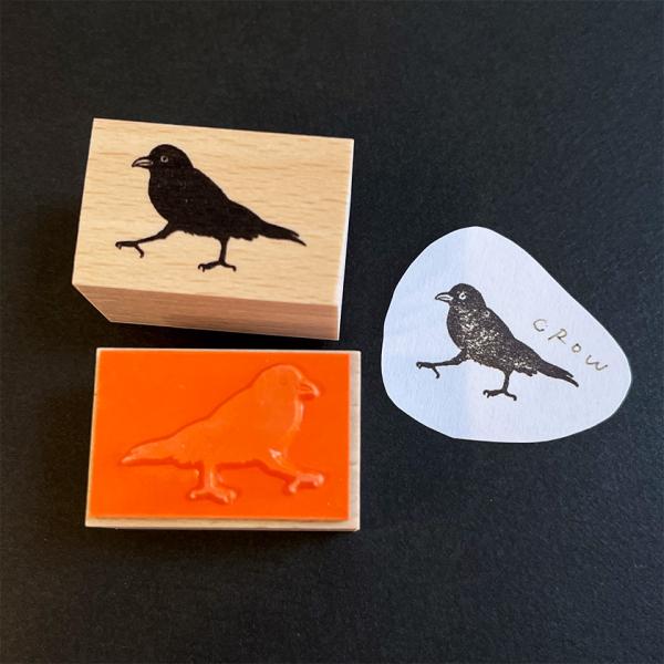 再入荷 ウッドマウントスタンプ カラスのアル nemunoki paper item 送料200円 ...