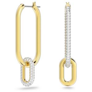 おすすめ スワロフスキー Time アシンメトリーフープピアス ピアス(両