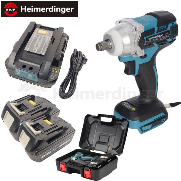 インパクトレンチ セット 防滴 防塵 全て マキタ  互換 本体+6.0Ah電池ｘ2個+急速充電器+...