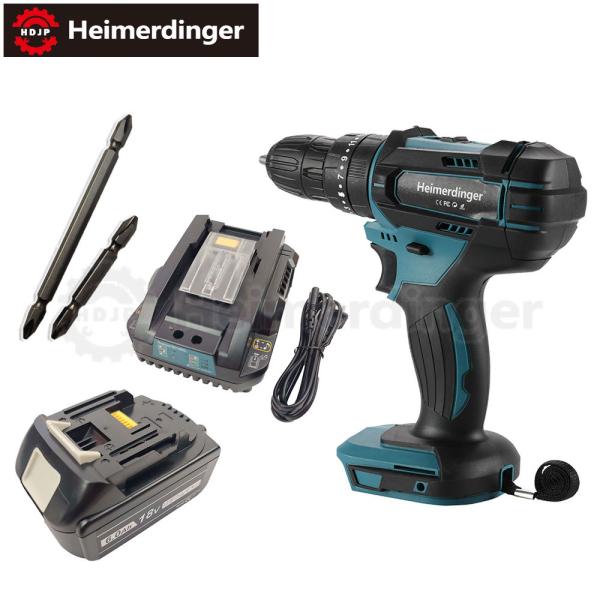 電動ドライバー  マキタ   18V 互換 軽量モデル 本体・電池・急速充電器 セット ドリル バッ...