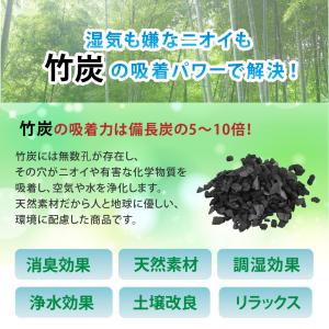 竹炭八方 小袋セット フック付き ベージュ 小...の詳細画像2