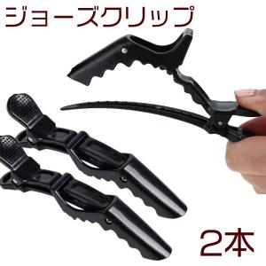ワニクリップ ヘアクリップ ジョーズクリップ 2本 送料無料｜aoderi
