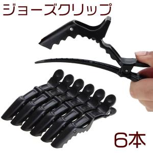 ワニクリップ ヘアクリップ ジョーズクリップ 6本 送料無料｜aoderi