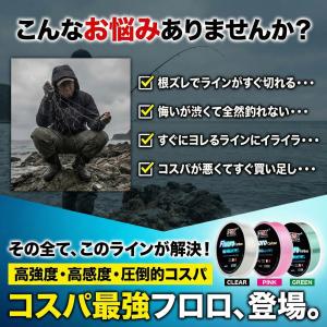 フロロカーボンライン クリア ピンク グリーン...の詳細画像2
